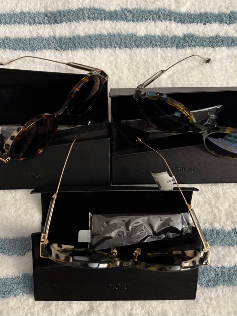 Dior Women's Tortoise Shell Sunglasses - Tortoise Brown and Black Accents